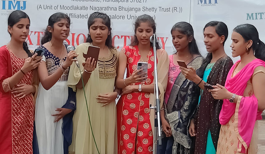 Students at IMJISC Kundapura